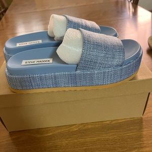 Steve Madden Kasper Blue Sandals